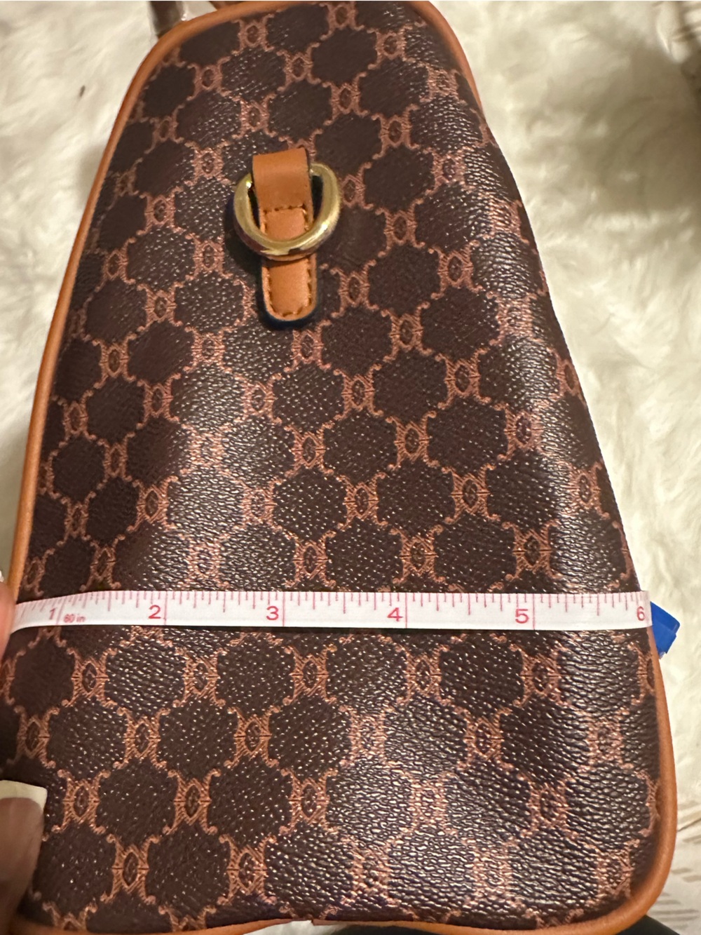 NWT Brown Monogram Bee Boston Satchel & Wallet Set - Picture 8 of 10